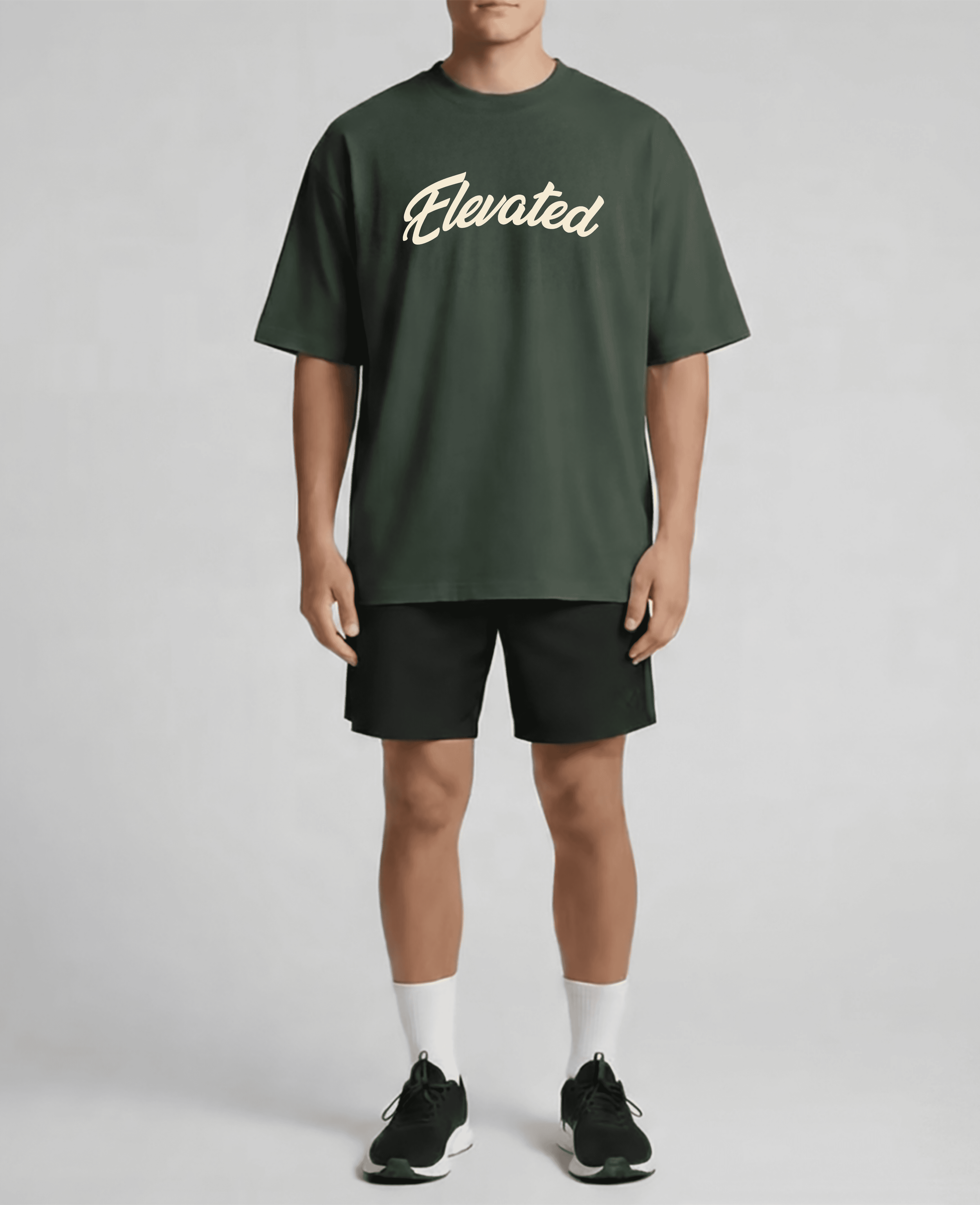 Elevated Cherry Blossom - Pine Green